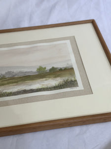 Golden Hour - Original 20" x 16" framed (12" x 9" art size) - free shipping included