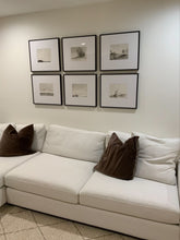 Load image into Gallery viewer, Set of 6 Gallery Wall Framed - prints + matting + black metal frames