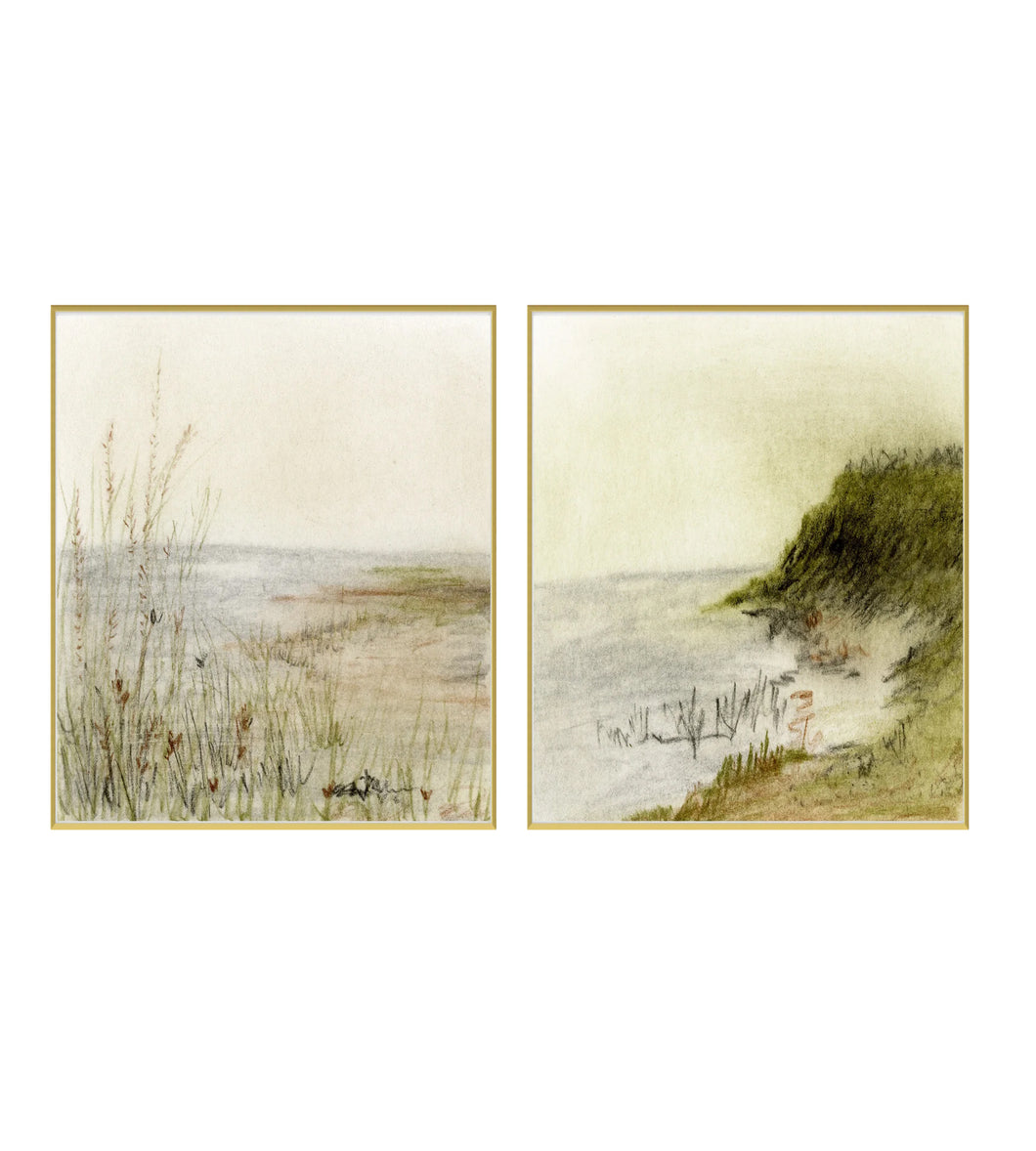 Set 46 - Set of 2 Vintage Style Art Prints