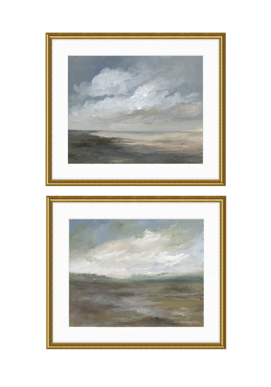 Set 48 - Set of 2 Moody Coastal Landscape Prints